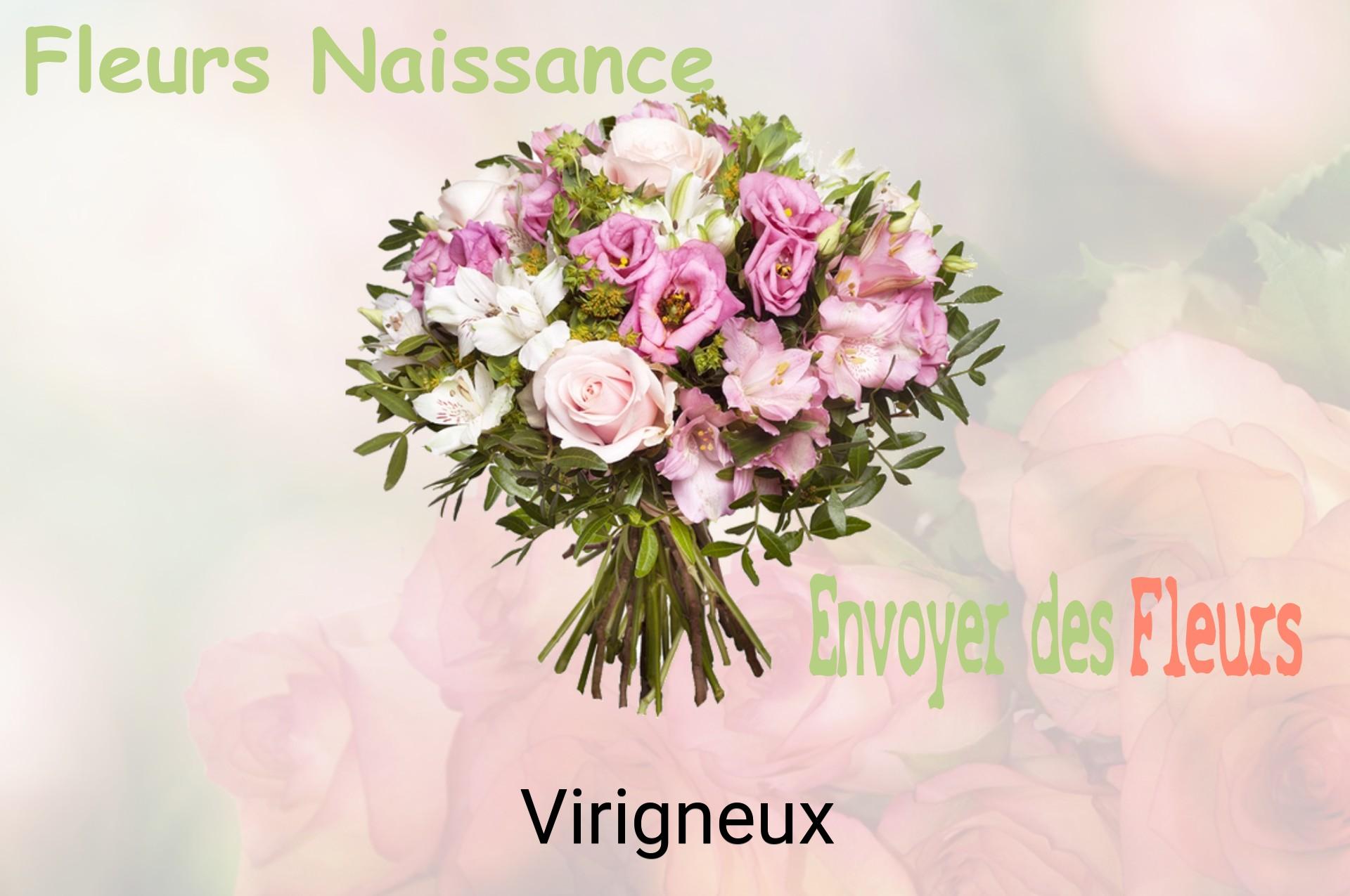Bouquet de fleurs de naissance livré à Virigneux